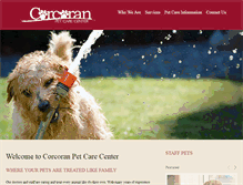 Tablet Screenshot of corcoranpetcarecenter.com